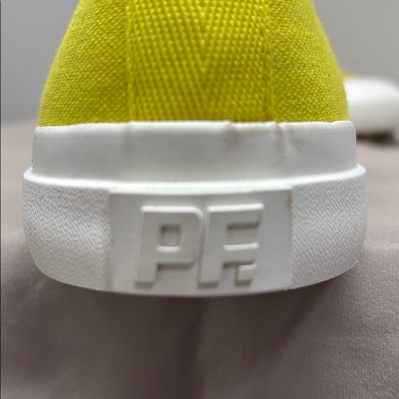 P F Flyers Hi All American Aurora Sneaker Canvas Yellow Sz Men 8 Women 9.5 - Picture 12 of 12